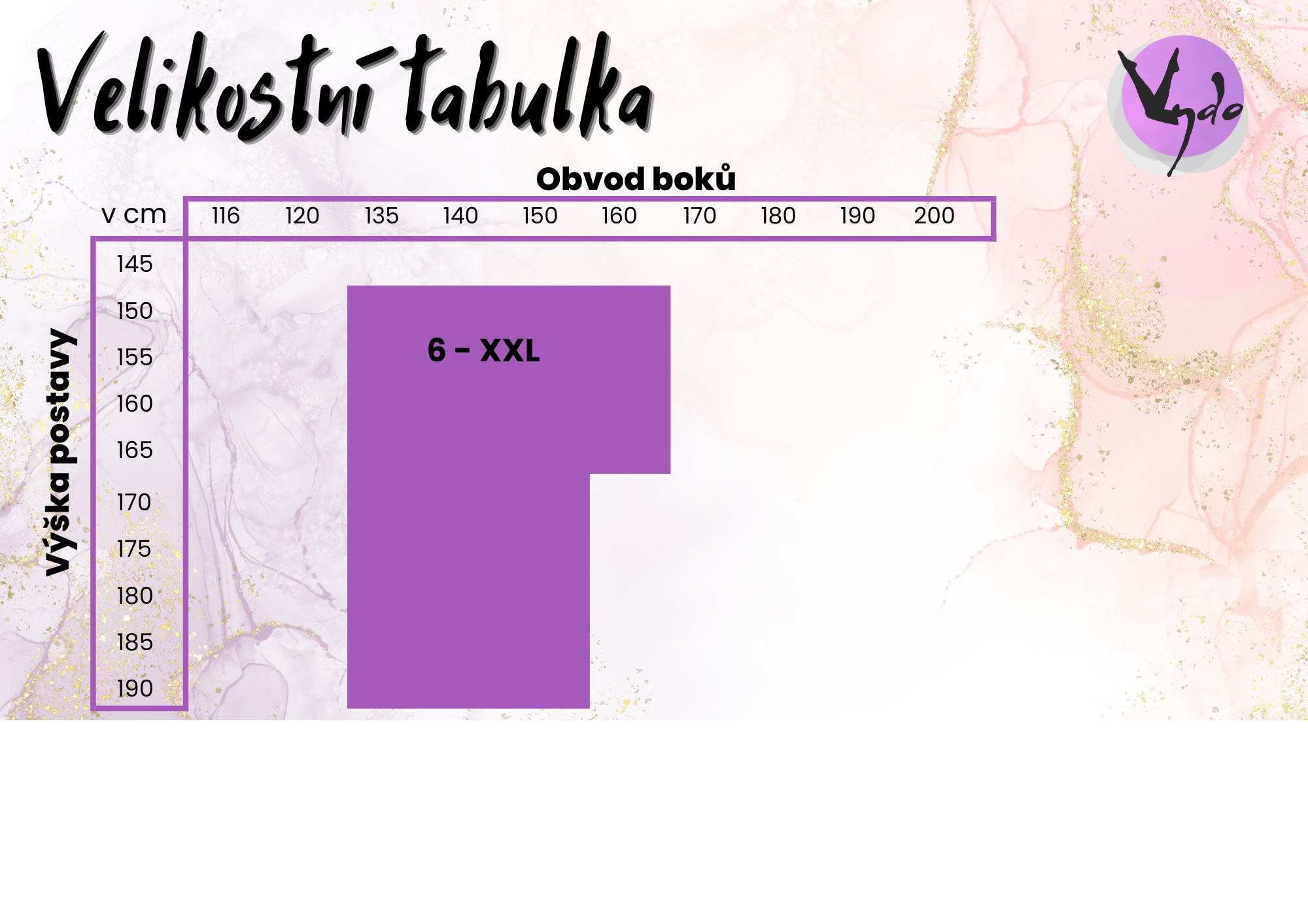 Velikostní tabulka n6